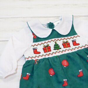 Merry & Bright Smocked Jon Jon